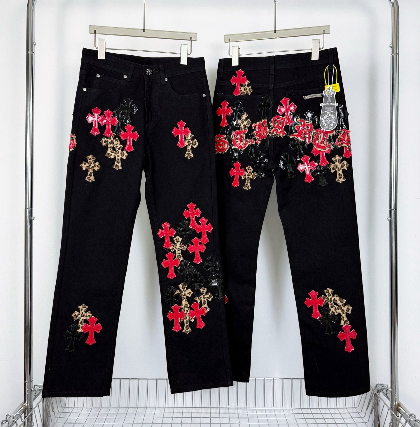 CHROME HEART JEANS X RED CROSS MIX