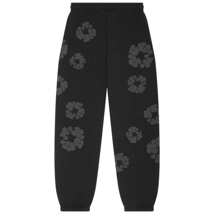 DENIM SWEATPANTS (BLACK PRINT)