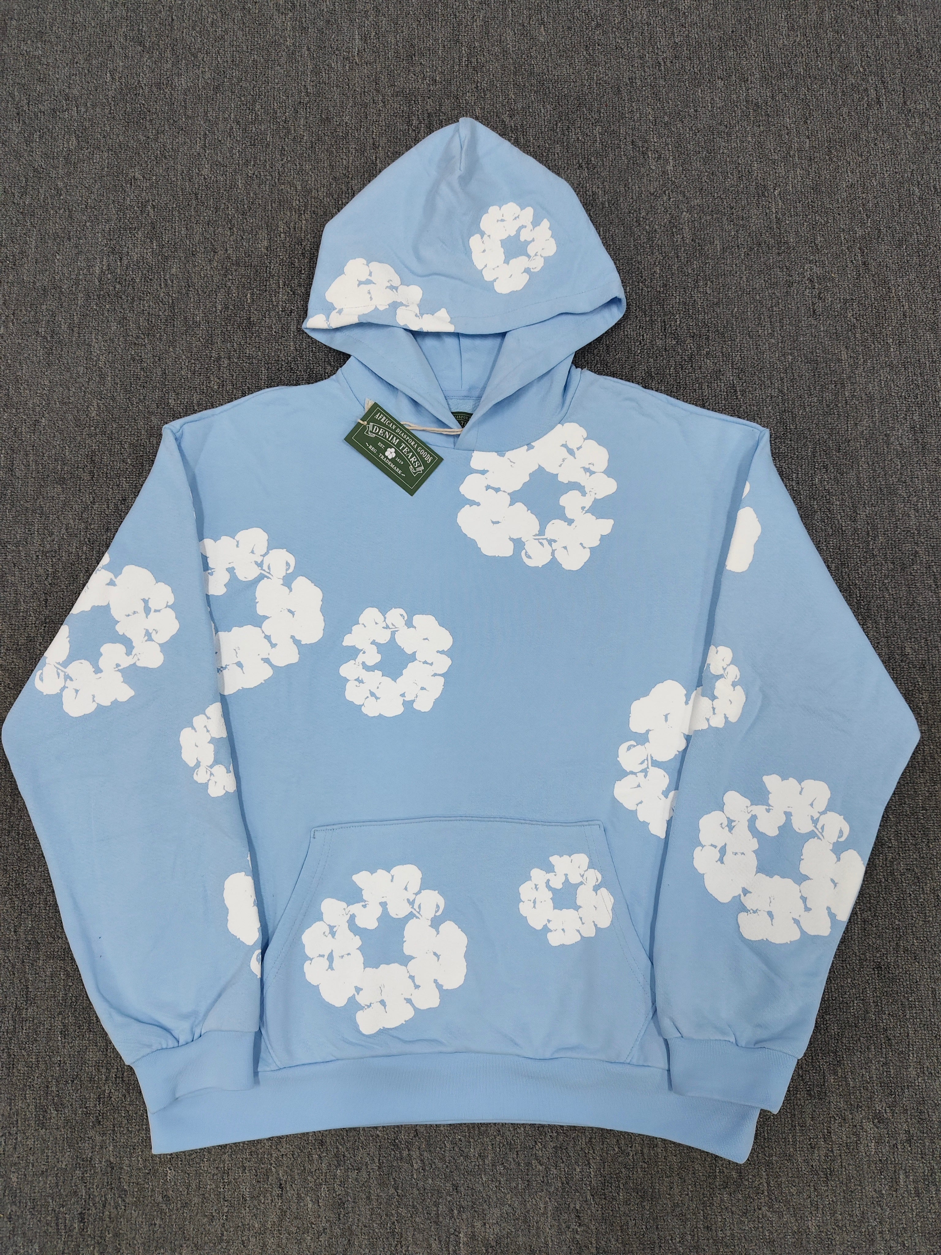 DENIM HOODIE (BABY BLUE)