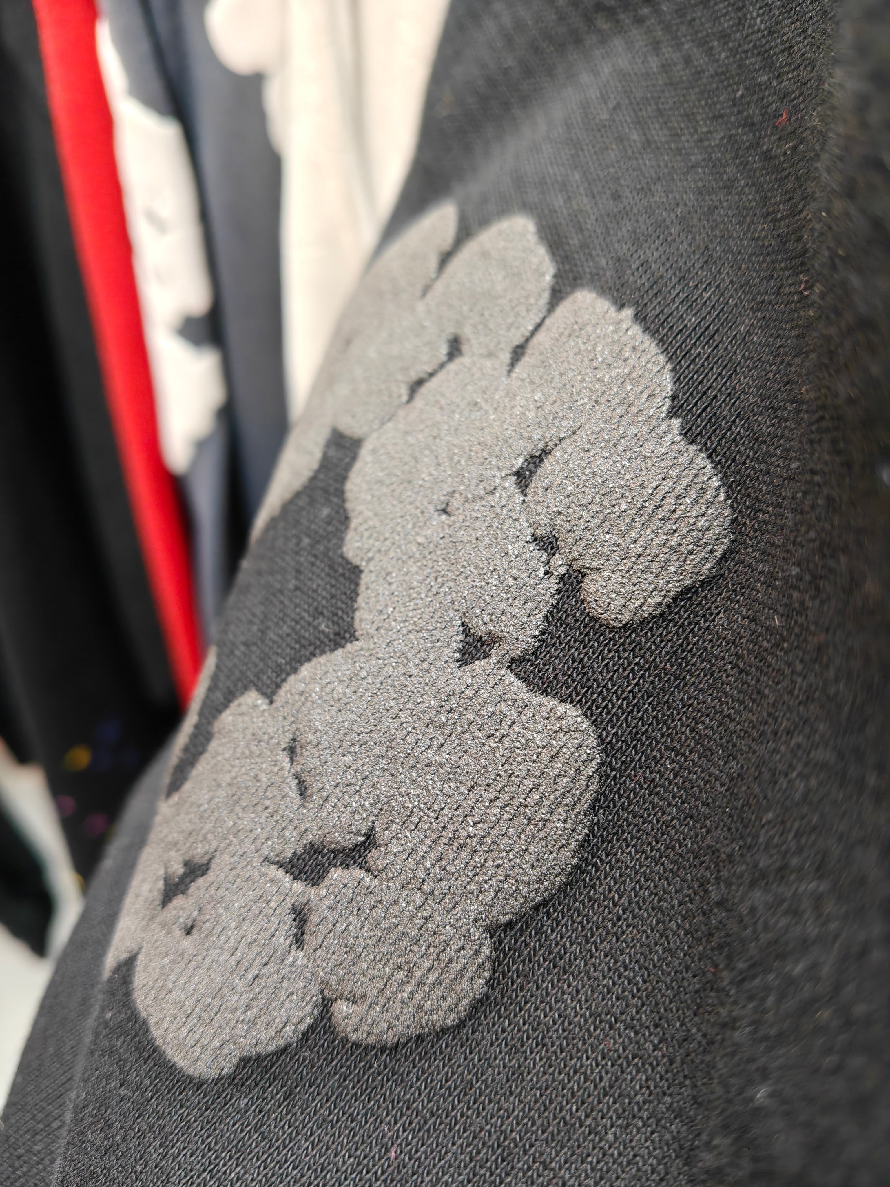DENIM HOODIE (BLACK PRINT)