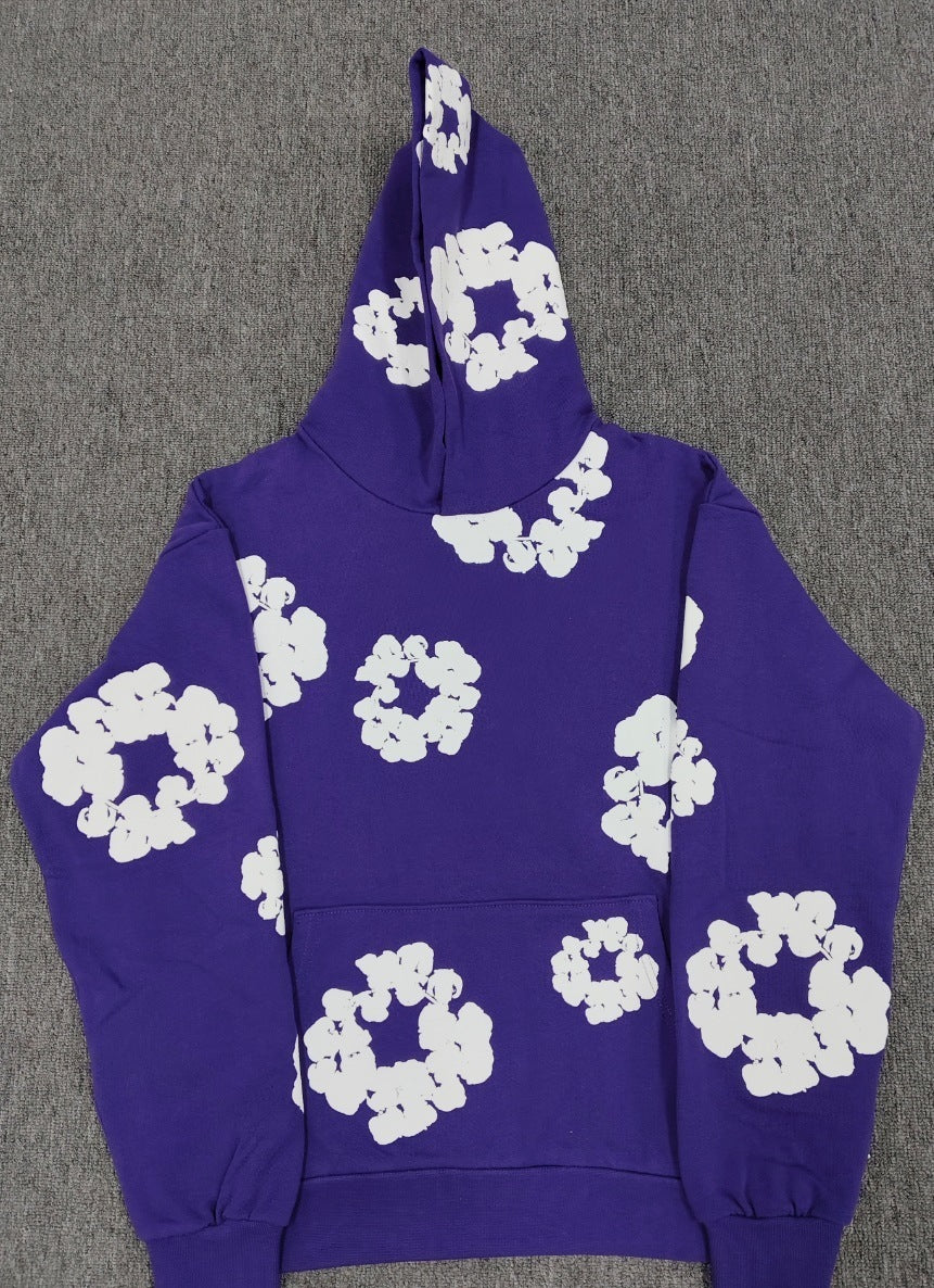 DENIM HOODIE (PURPLE)