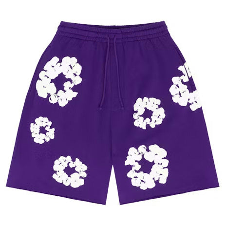 DENIM SHORTS (PURPLE)