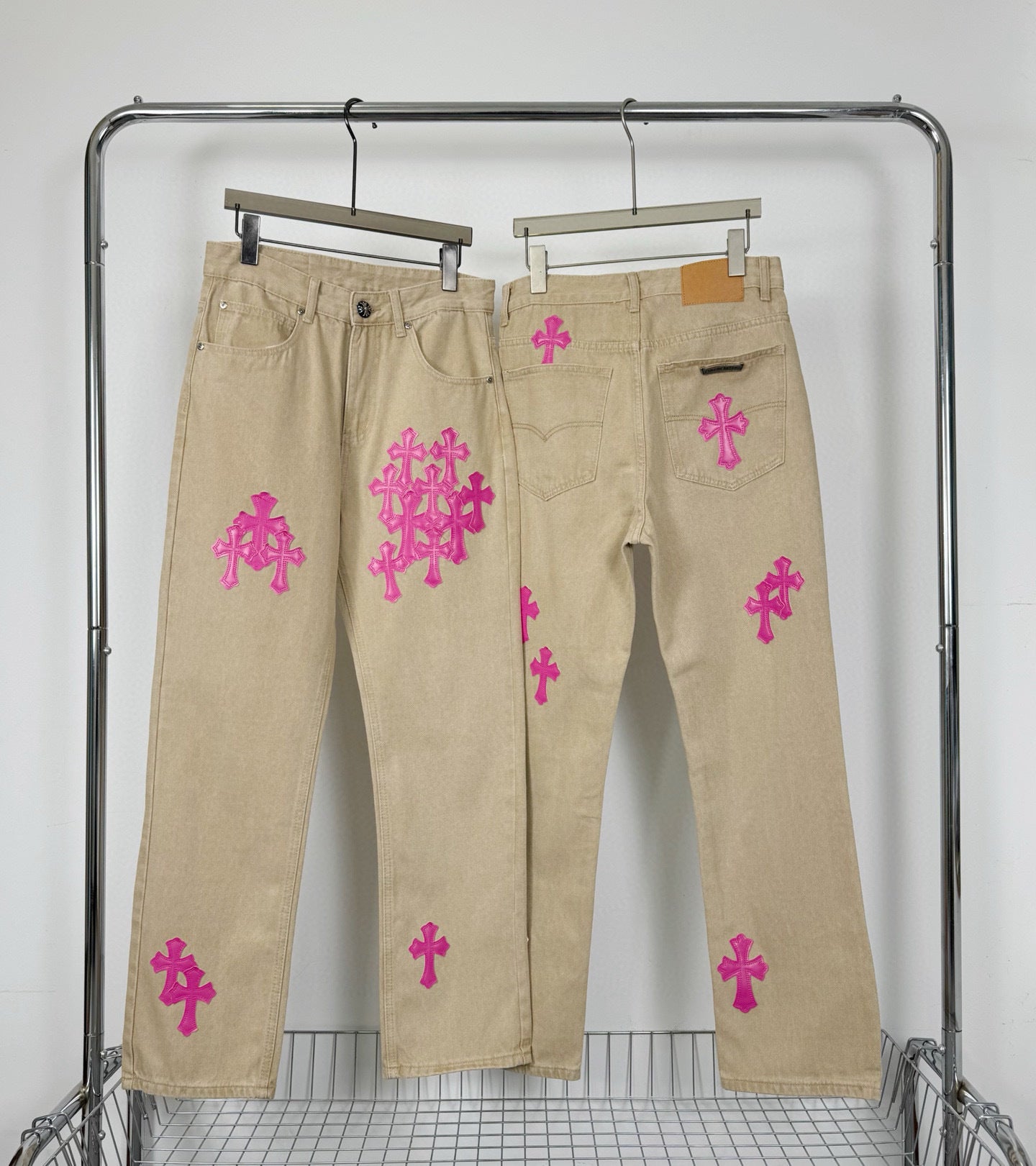 CHROME HEARTS TAN JEANS