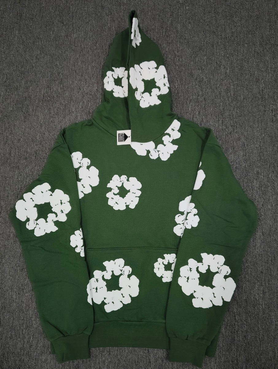 DENIM HOODIE (GREEN)