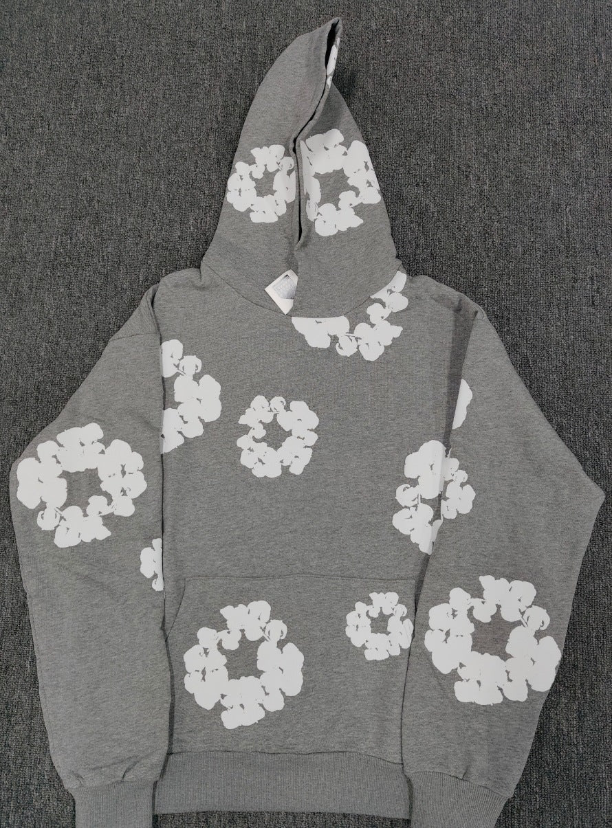 DENIM HOODIE (GRAY)