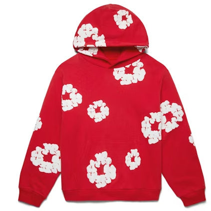 DENIM HOODIE (RED)