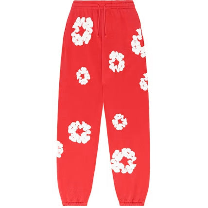 DENIM SWEATS (RED)