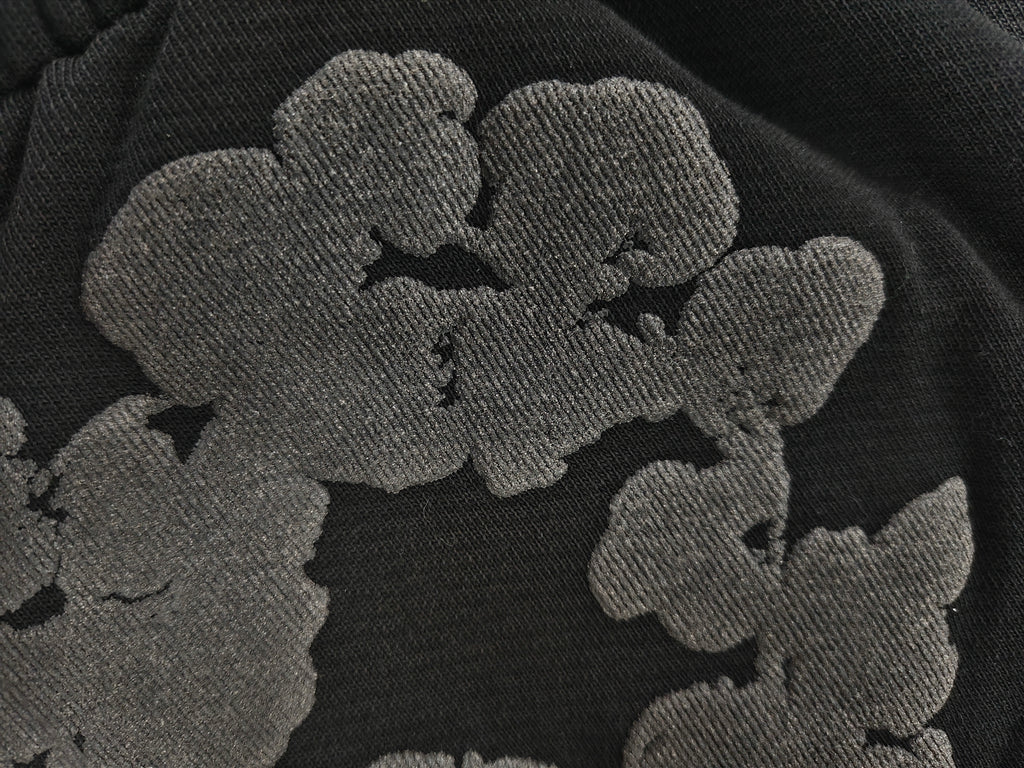 DENIM SWEATPANTS (BLACK PRINT)