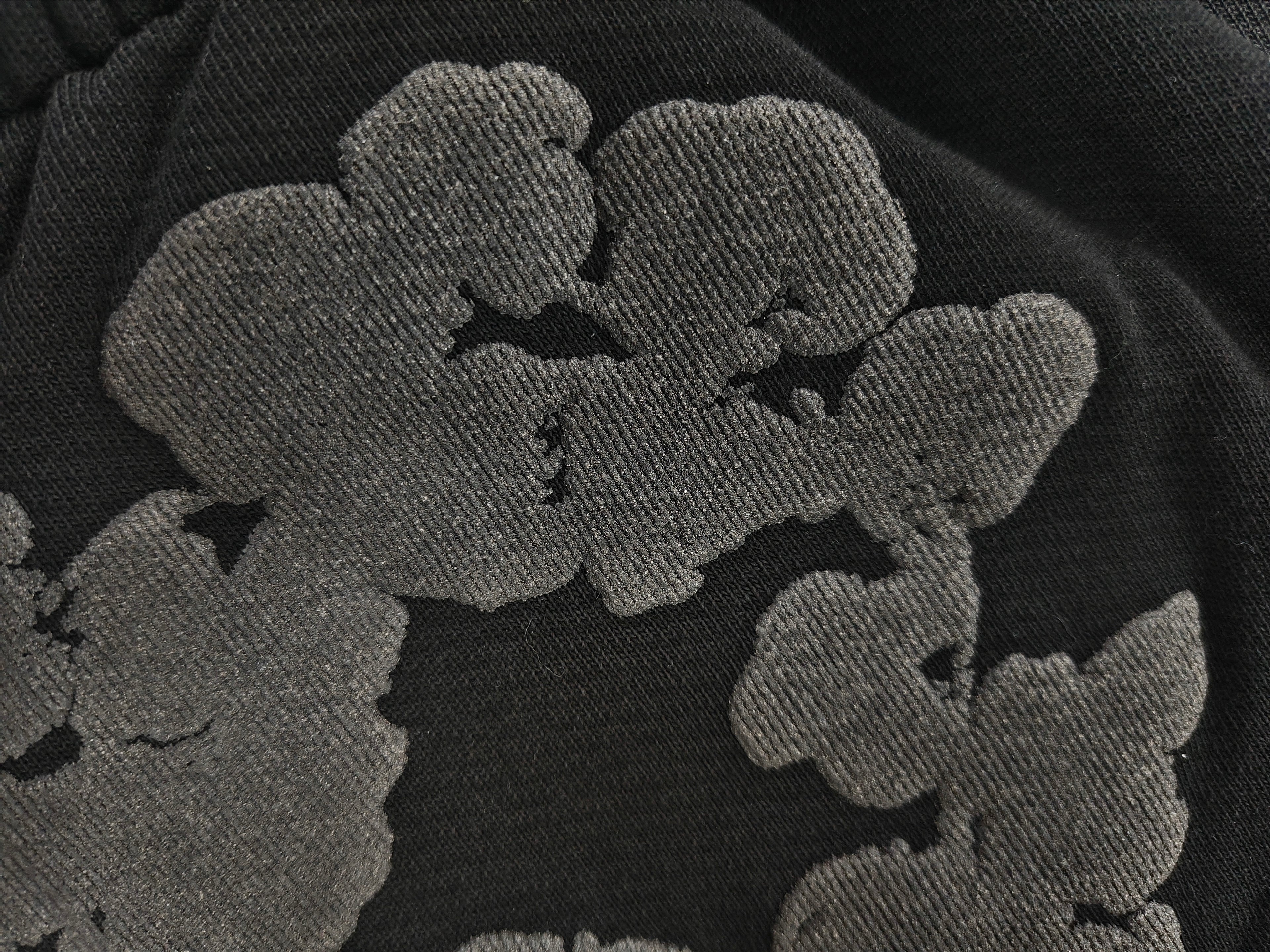 DENIM SWEATPANTS (BLACK PRINT)