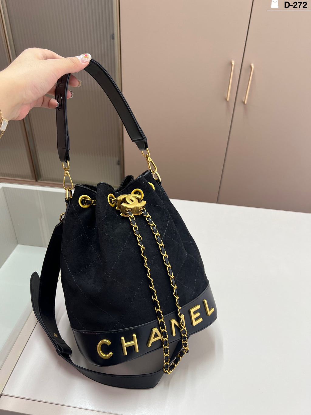 Chanel Drawstring Bucket Bag