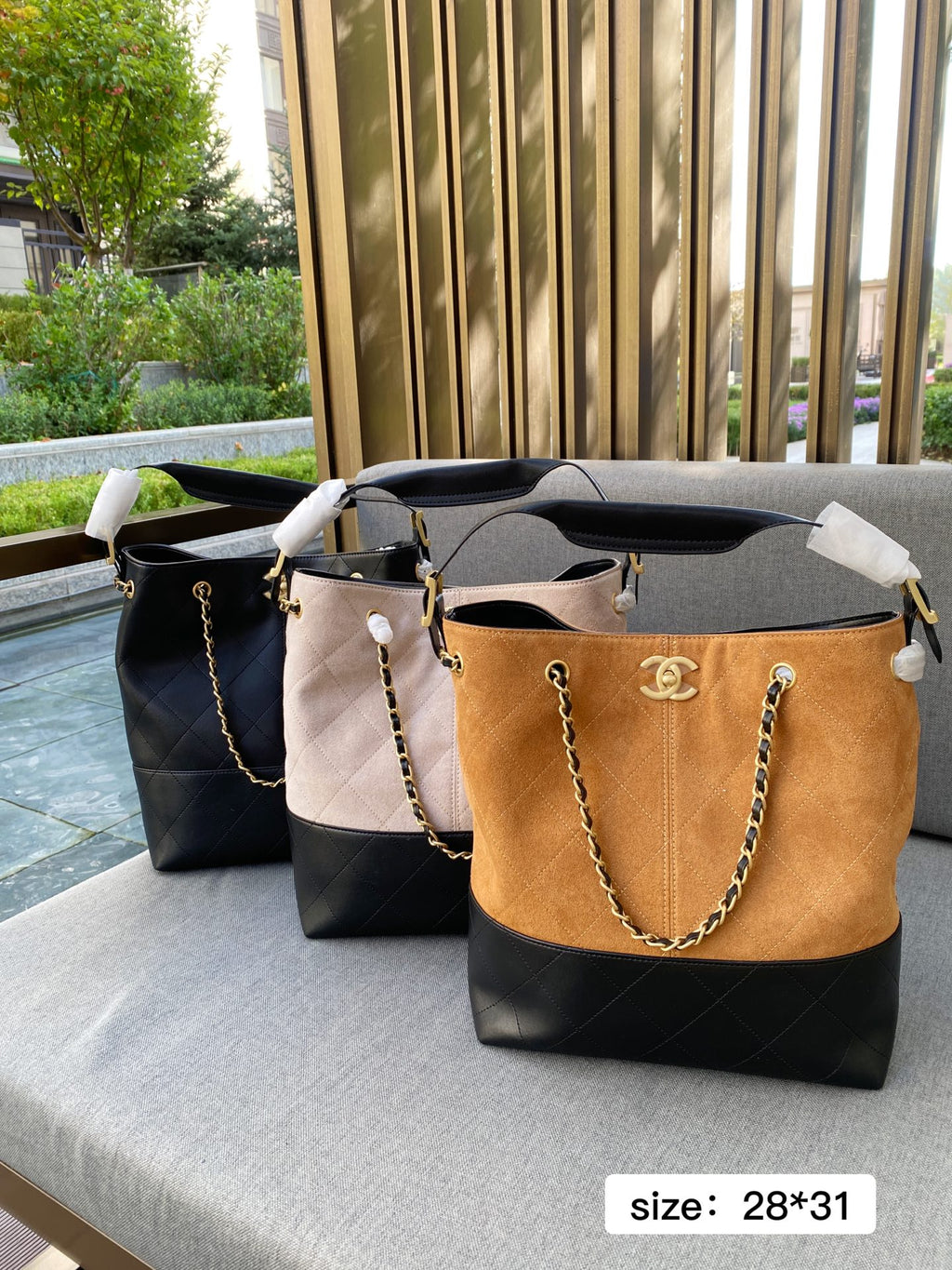 Chanel Drawstring Bucket Bag