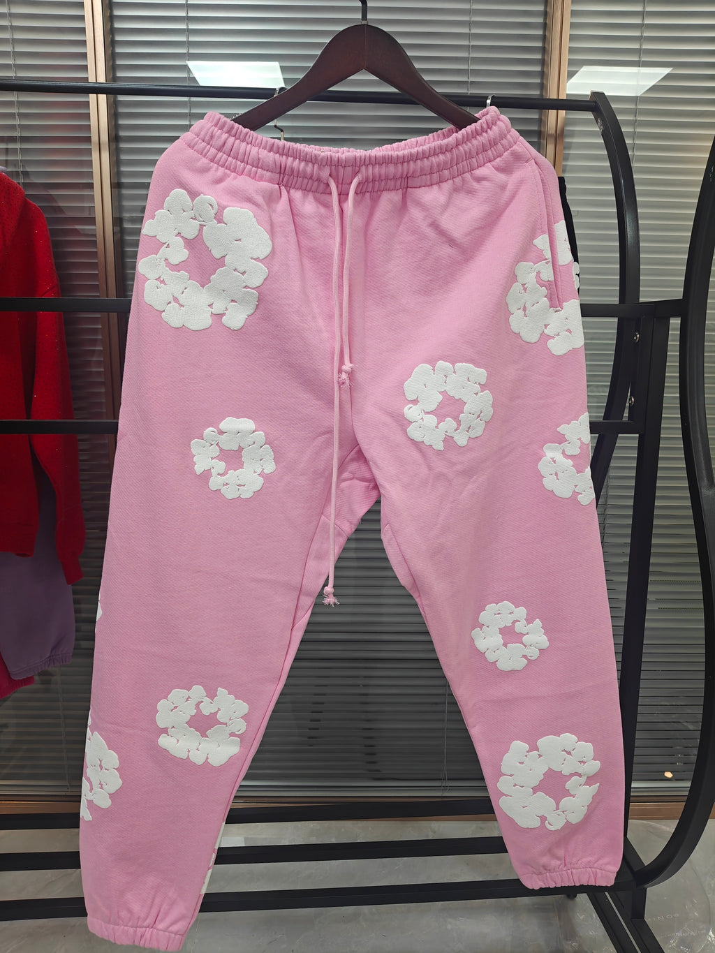 DENIM SWEATS (PINK)
