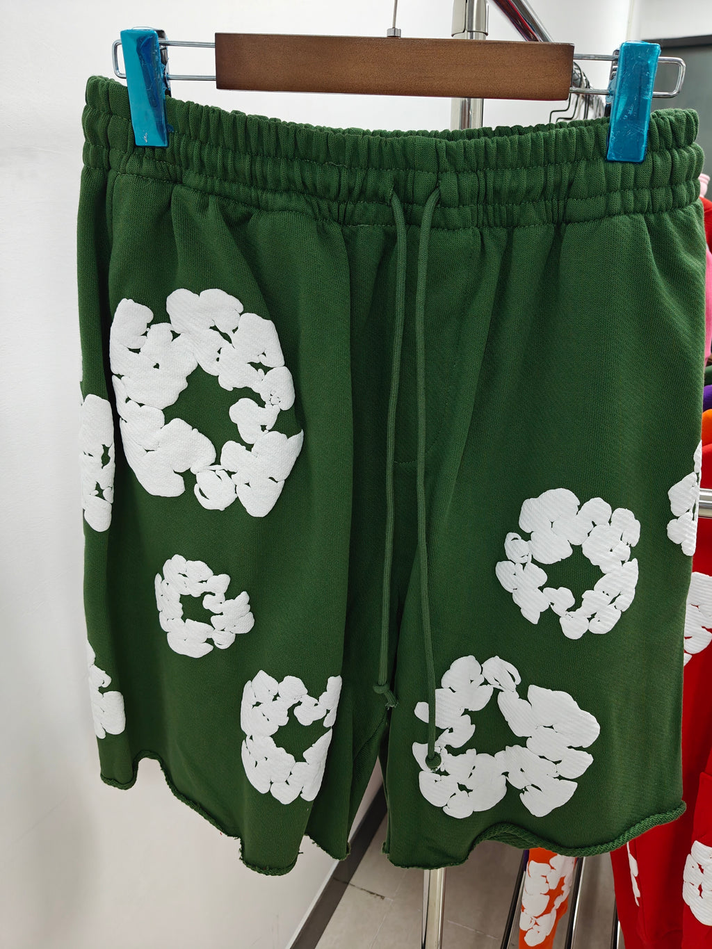 DENIM SHORTS (GREEN)