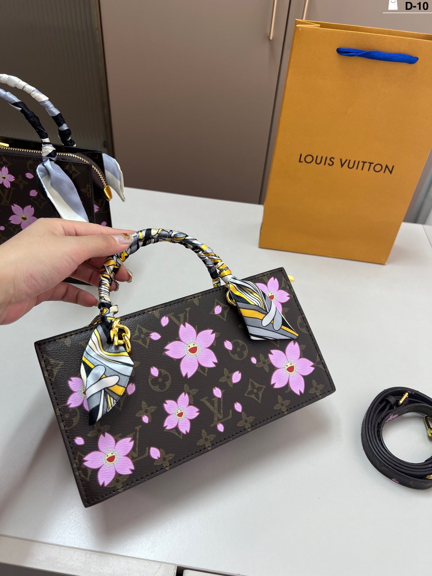 e Louis Vuitton x Takashi Murakami Cherry Blossom Papillon Bag (Limited Edition, early 2000s).