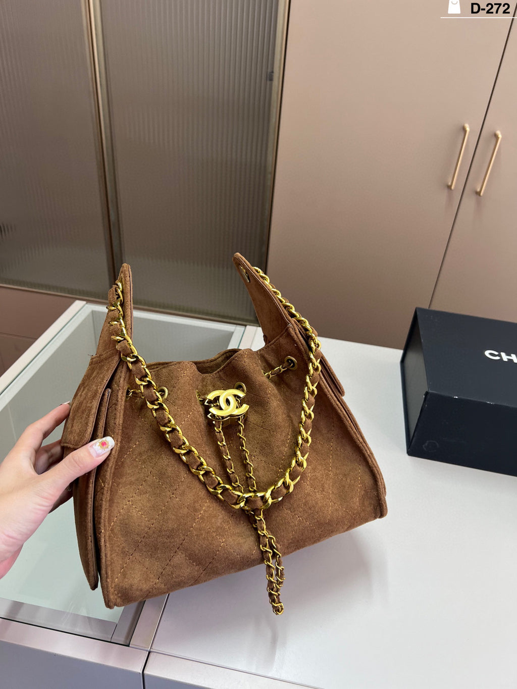 Chanel Drawstring Bucket Bag