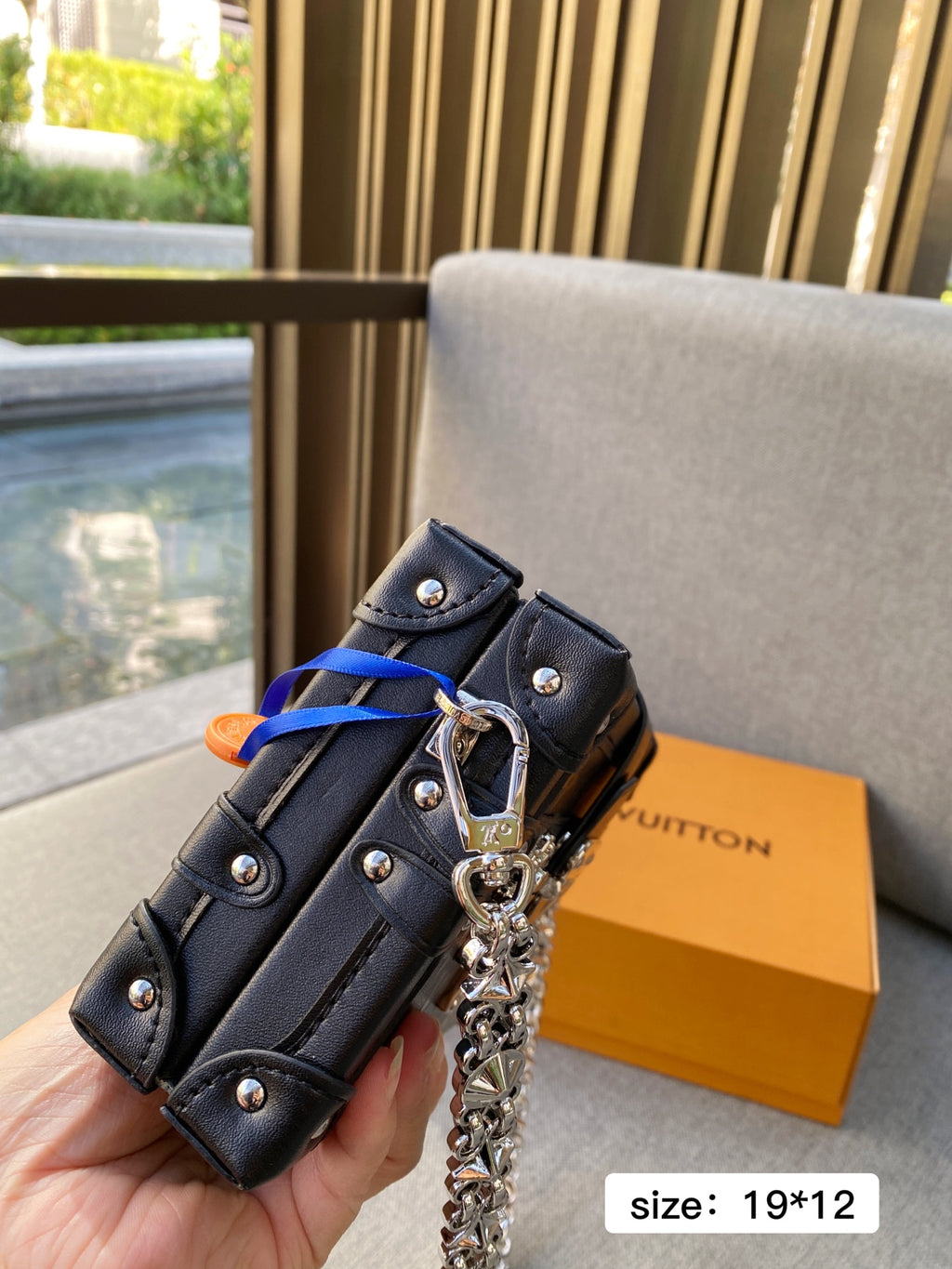 Louis Vuitton Petite Malle Monogram Empreinte Noir Bag