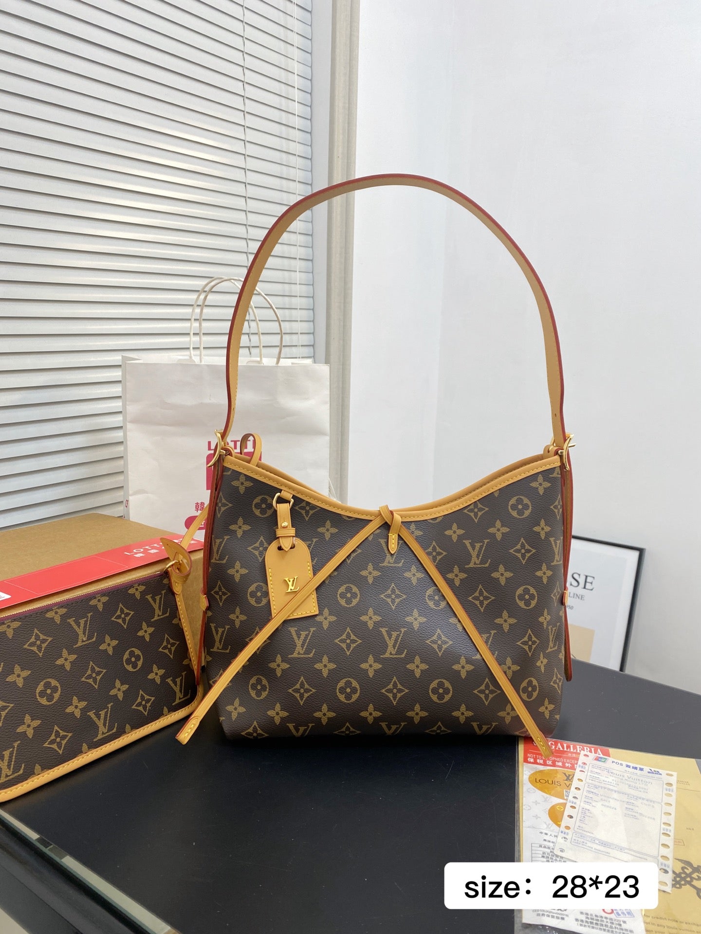 louis Vuitton Bella Hobo PM Monogram Canvas Bag