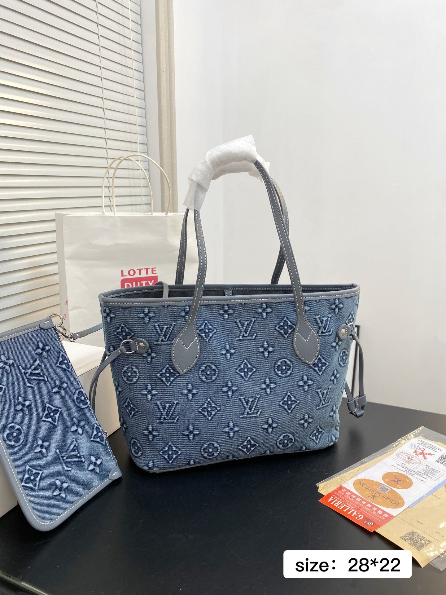 Louis Vuitton Neverfull MM – Monogram Denim Blue