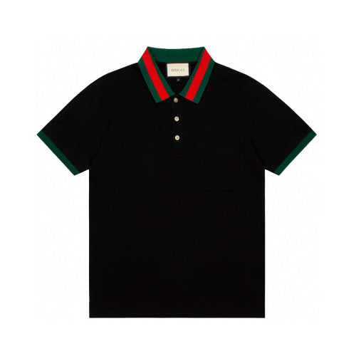Gucci – Black Web Trim Polo Shirt