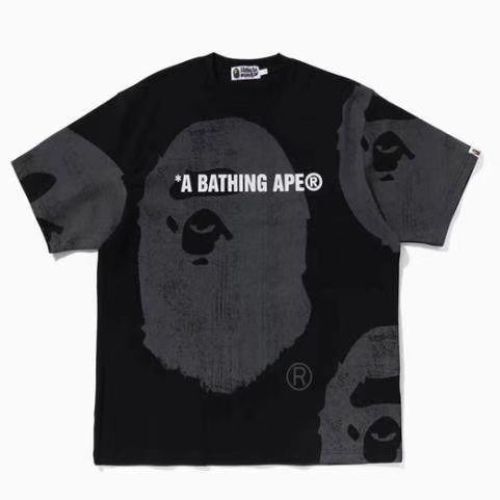 BAPE Oversized Shadow Ape Head Tee – Black Edition