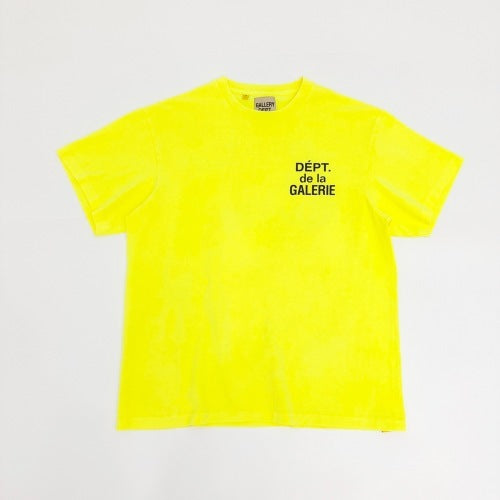 Gallery Dept. “Dépt. de la Galerie” T-shirt in Neon Yellow