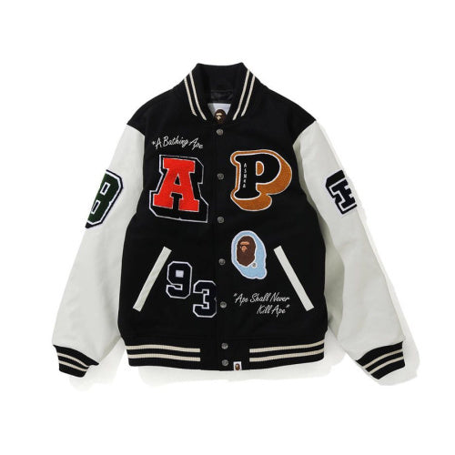 BAPE Varsity Jacket – Multi Patch Letterman Edition