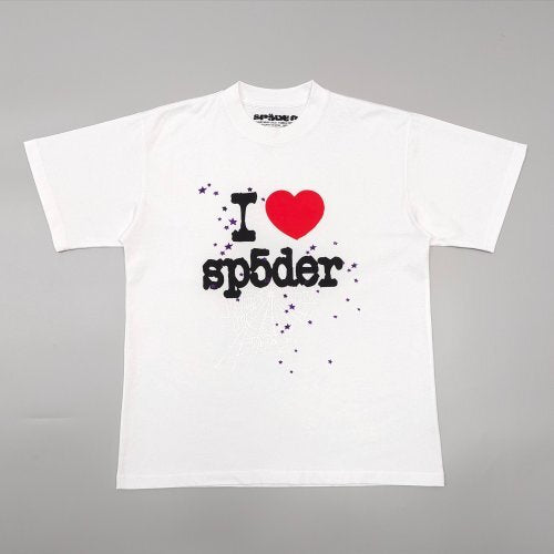 Sp5der “I ❤️ Sp5der” Tee (White/Red Heart)