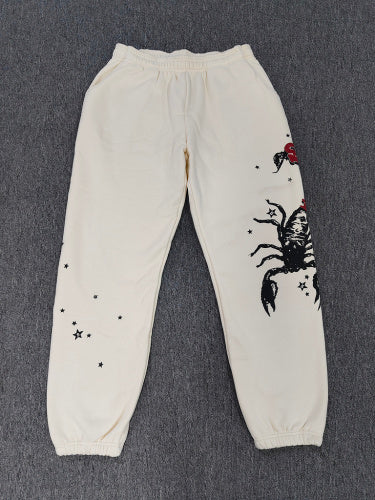 Sp5der Scorpion pants – White / Black-Red