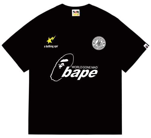BAPE World Gone Mad Logo Tee (Black)