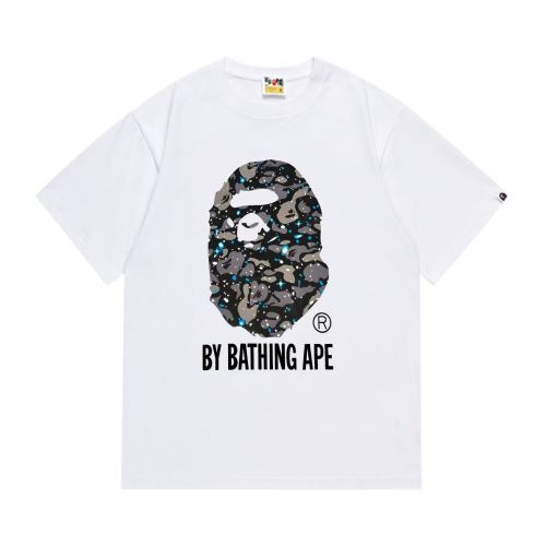 BAPE – White Galaxy Ape Head Tee