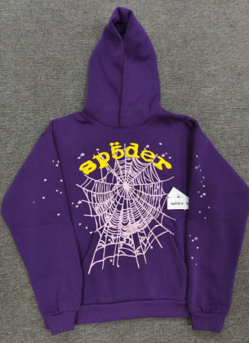 Sp5der Web Hoodie – Purple / Yellow