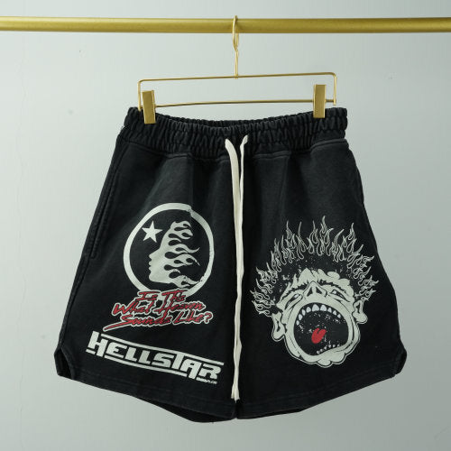 Hellstar “World Tour” Patch Shorts (Black)