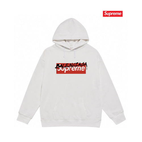 Supreme “Motion Logo” Hoodie (White/Red)