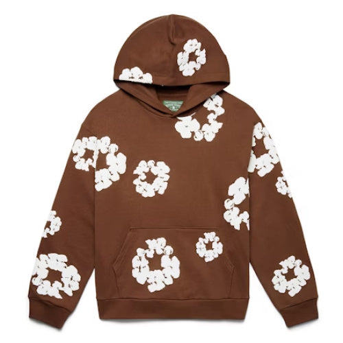 DENIM HOODIE (BROWN)