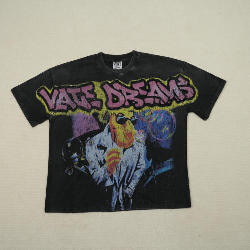 Vale Dreams “Graffiti Agent” Tee (Black Vintage Wash)