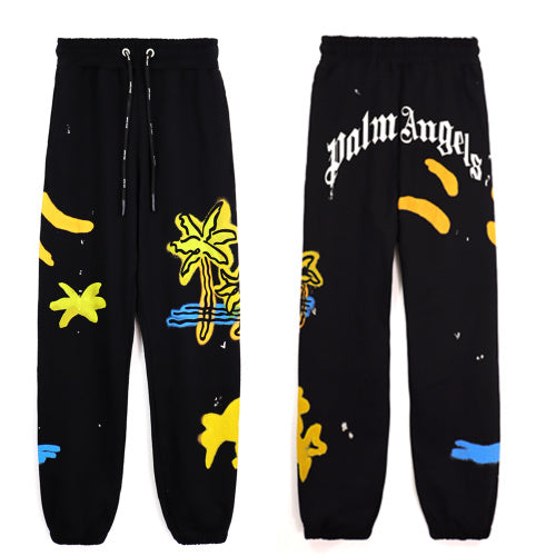Palm Angels “Spray Palm Tree” Sweatpants (Black)