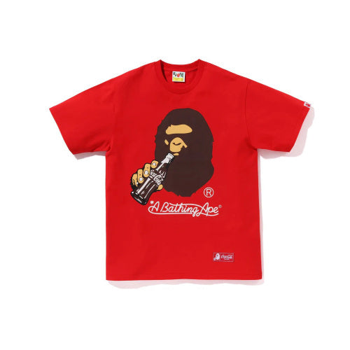 BAPE Ape Head “Bottle Logo” Tee – Red Edition