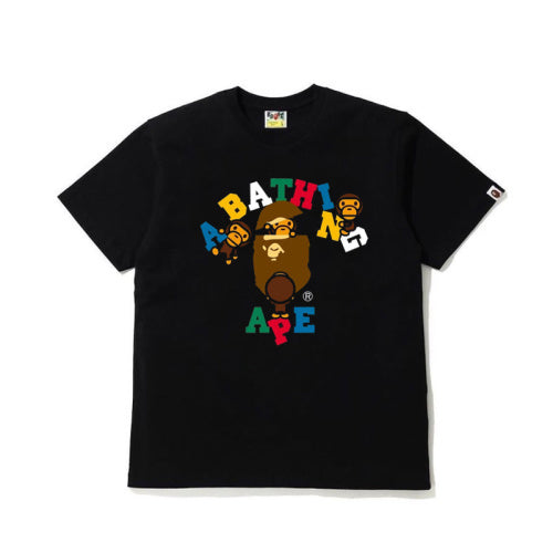 BAPE Baby Milo Color Logo Tee – Black Edition