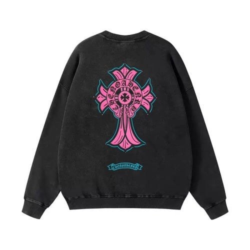 Chrome Hearts Cross Patch Crewneck – Black (Pink Cross)