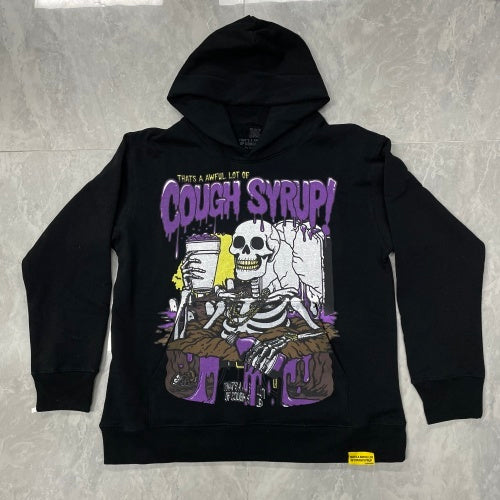“Awful Lot of Cough Syrup” Skeleton Hoodie (Purple Edition)