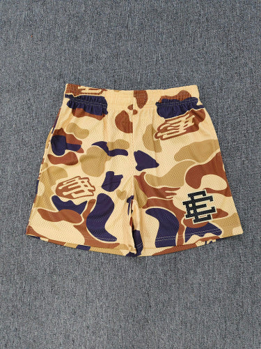 Eric Emanuel – Tan Camo Mesh Shorts