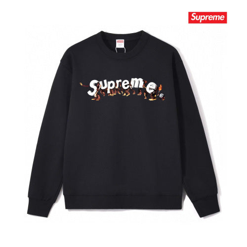Supreme “Fire Logo” Crewneck (Black)