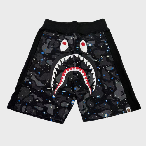 BAPE Shark Camo Shorts (Black Space Camo)