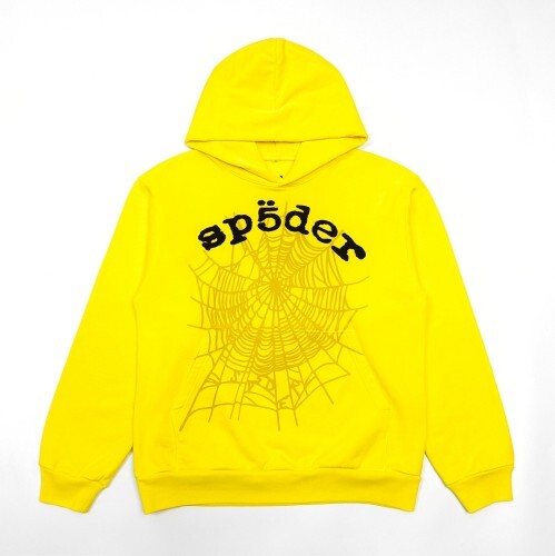 Sp5der “Web Hoodie” (Yellow/Black)