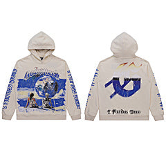 Godspeed “Moon Mission” Hoodie (BIEGE/Blue Edition)