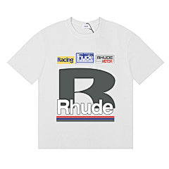 Rhude “Racing Logo” T-Shirt (WHITE)