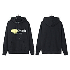 Palm Angels Drip Logo Hoodie – Yellow Splash