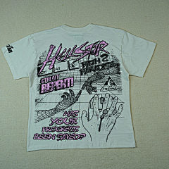 Hellstar “Progress Saved” Tee (White/Blue/Purple)