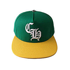 Chrome Hearts – Green & Yellow “CH” Logo Cap