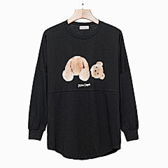 Palm Angels “Broken Bear” Long Sleeve T-Shirt (Black)